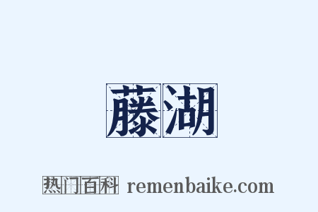藤湖是什么意思的图片